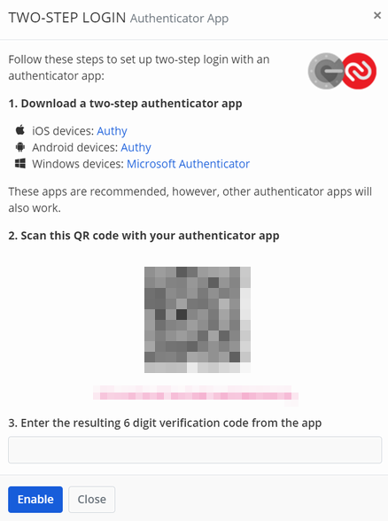 Bitwarden で多要素認証を設定