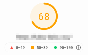 チューニング前の PC でのサイト表示速度